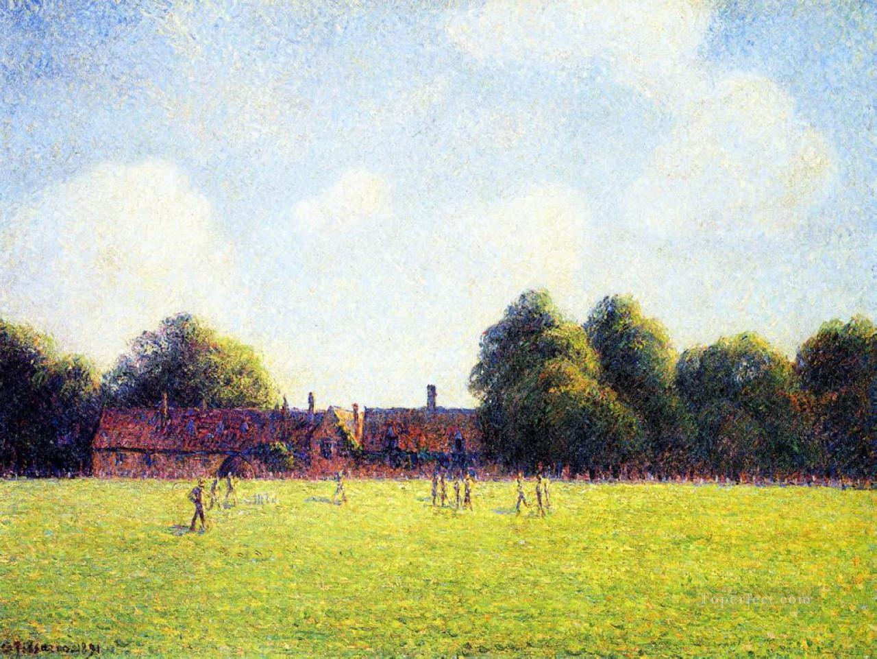 hampton court green london 1891 Camille Pissarro Oil Paintings